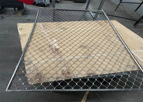 Stainless Steel Mesh Wire Rope 4.0mm AISI 304 316 Rhombus X Tend Cable Mesh