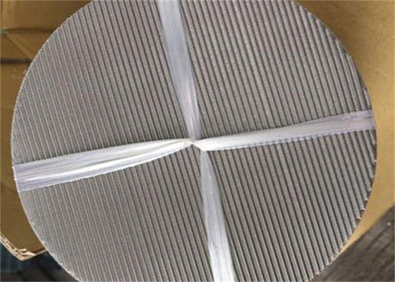 350mm 12/64 Black Carbon Steel Screen Filter Mesh Disc For PP / HDPE Recycling