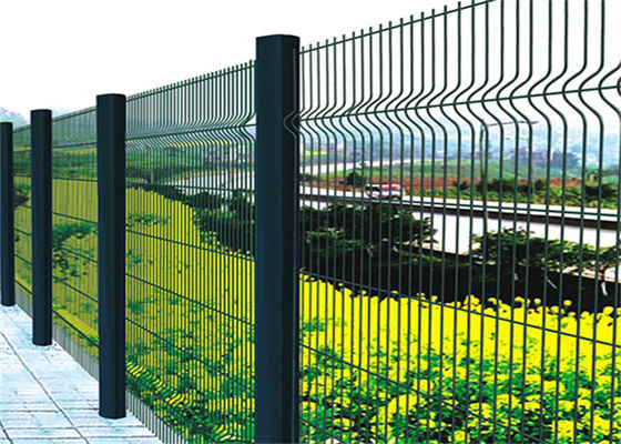 V Mesh Security Fencing Welded Mesh Panels RAL6005 Green