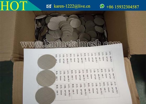 24*110 Mesh 0.35/0.25mm Stainless Steel Dutch Woven Wire Mesh Extrusion Filter Screen