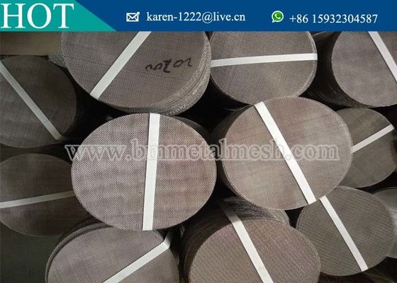 Stainless Steel Round Shape Extruder Screens For Filters,Dia 65mm Dutch Weave Filter Discs
