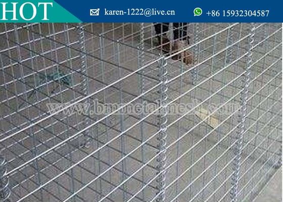 High Tensile Welded Gabion Terramesh / Gabion Box Wall Military Vendor