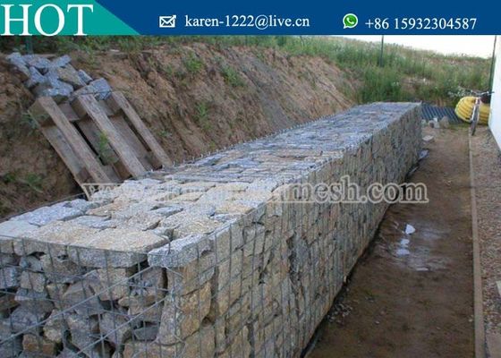 2x1x1M Galvanized Welded Gabion Baskets For Retaining Stone