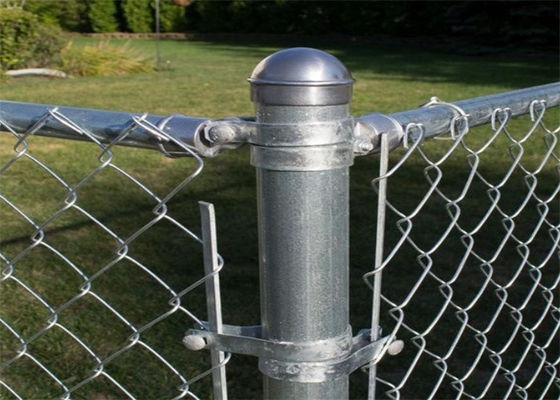 Galvanized PVC Coated Metal Mesh Fence Diamond Hole Cyclone Chain Link Fencing