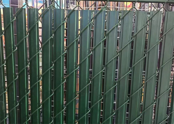 Weave Plastic Garden Chain Link Fence  Privacy Tape With Bracket For Balcony