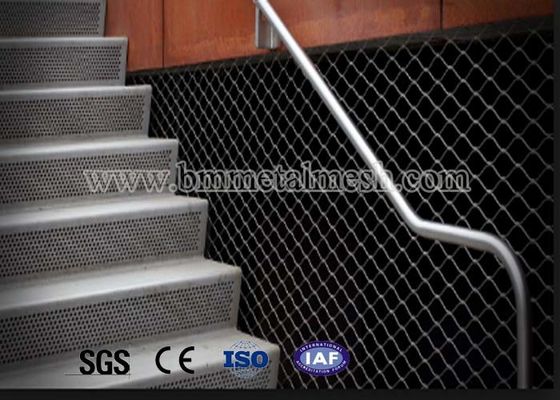 2.0Mm Stainless Steel Wire Rope Mesh Fencing For Stair Mesh Black Oxide