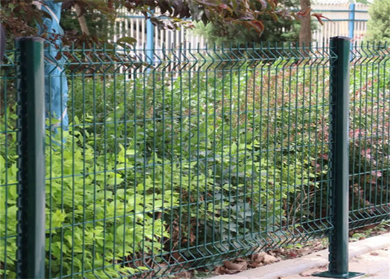 2.0M Height Welded V Mesh 3D Curved Security Fence Panels