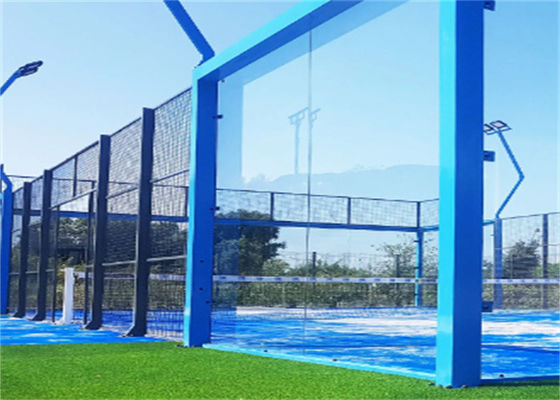 Customized Paddle Tennis Court Metal Mesh Fence Galvanized +Pvc Coated