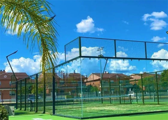 Custom Design Galvanized Metal Mesh Fence For Padel Tennis Court