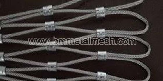 150x150 Stainless Steel Security Bag Animal Enclosure Wire Mesh SS Ferrule Rope Cable Mesh