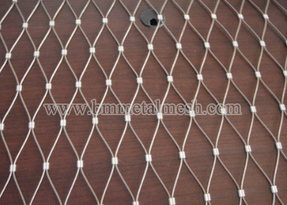 Customized Stainless Steel Ferrule Animal Enclosure Mesh For Monkey Fence