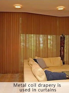 Metal Coil Drapery For Building Decoration Materials