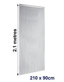 Chain Link Insect Screen Curtain Blind 90cm x 210cm