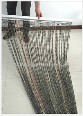 Decorative Aluminium Chain Door Fly Screen Curtain Pest Control Insect Screen