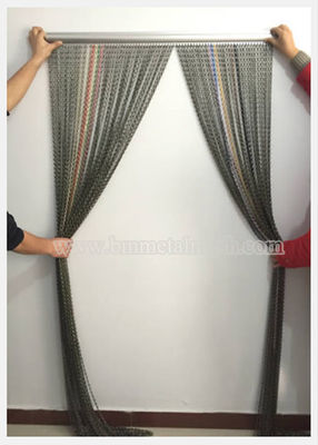 Decorative Metal Chain Fly Screen As Door Curtain For Room Divider