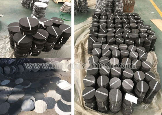 Factory Wire Mesh Plastic Extruder Screen Filters (Diameter 40mm-1000mm) For Recycling