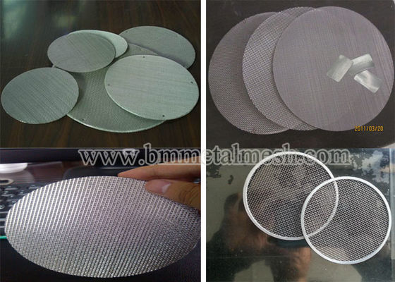 Round Shape Stainless Steel Wire Cloth Extruder Screens/Extruder-Screen Packs/Plastic Extrusion Screen Filters
