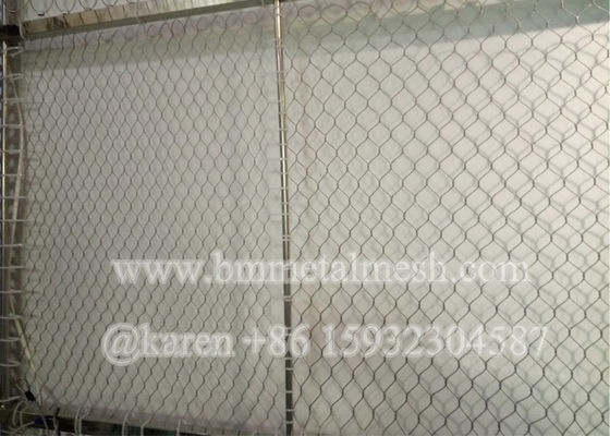 X-Tend Flexible Stainless Steel Wire Rope Mesh For Zoo Animal Enclosure Fencing