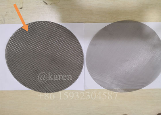 200mm 170mm  SS Extruder Screen Pack Wire Mesh Filter For Recycling Plastic Pellets