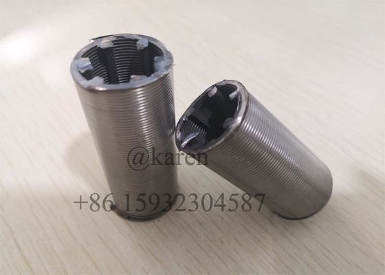 SUS304 Johnson V Wire Screen Wrap Screen For Oil Industry Petrochemical