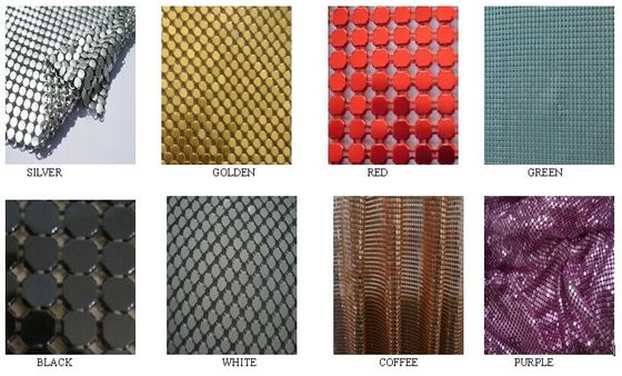 Decorative Metal Mesh Fabric Aluminum Sequin