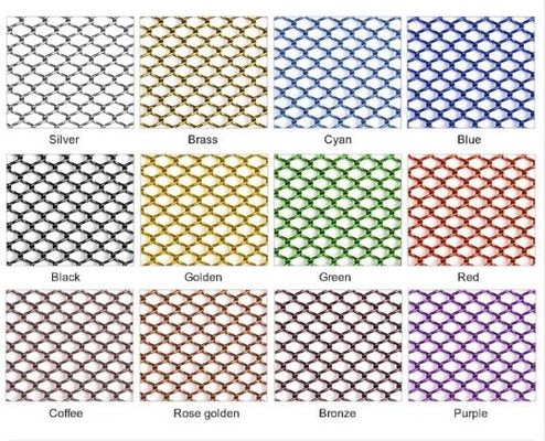 Metal chain link mesh curtain for room divider decorative mesh