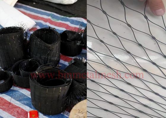 AnPing Manufacture Wire Rope Mesh Buckle Net X Tend Rope Safety Netting
