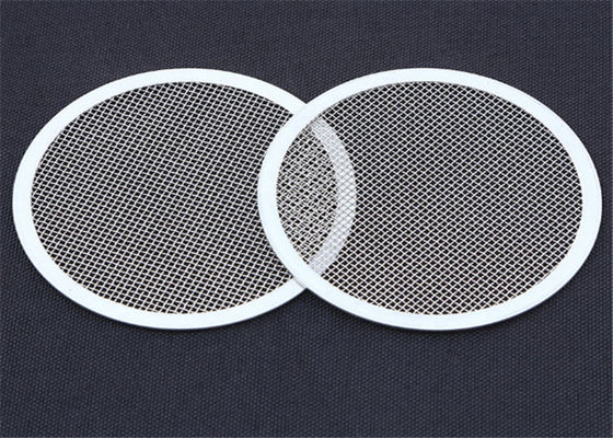 5 Micron Stainless Steel Round Woven Wire Mesh Filter Disc Extruder Screens With Aluminum Framed Edge