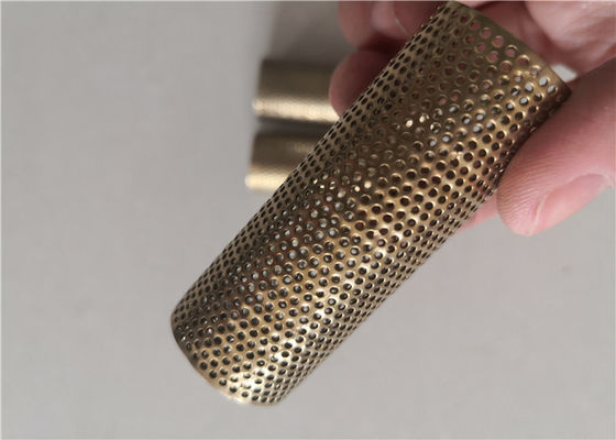 3Mm Round Hole Size Stainless Steel Perforated Filter Tube
