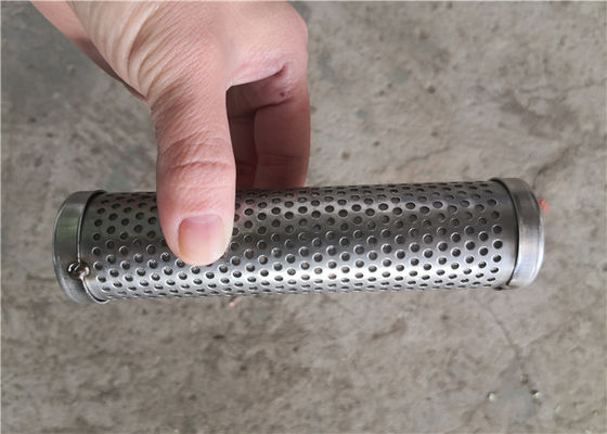 Durable Wire Mesh Filter Cylinder , SS 304 316 316L Perforated Filter Tube Cartridge