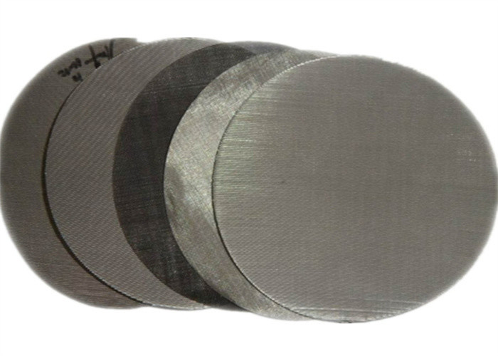 350mm 12/64 Black Carbon Steel Screen Filter Mesh Disc For PP / HDPE Recycling