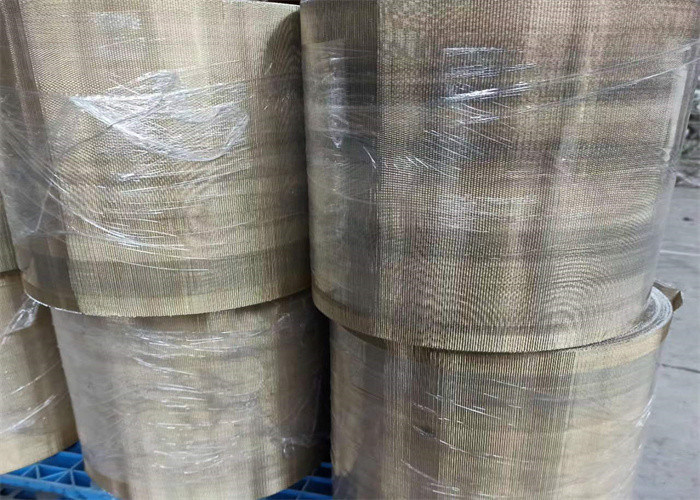 Reverse Dutch Weave Melted Rubber Plastic Filtration High Tensile Strength Anti Corrosion Copper Clad Filter Screen