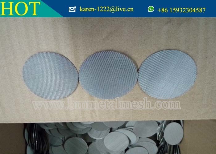 24*110 Mesh 0.35/0.25mm Stainless Steel Dutch Woven Wire Mesh Extrusion Filter Screen