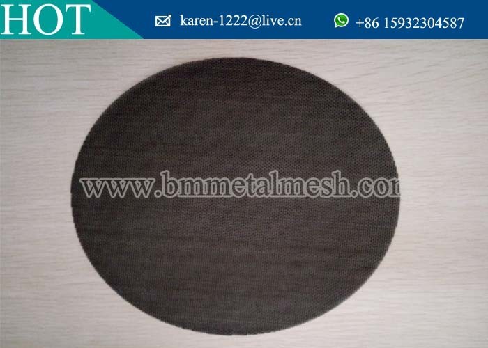Black Wire Mesh/Black Wire Cloth Filter Disc For PP PE Plastic Recycling