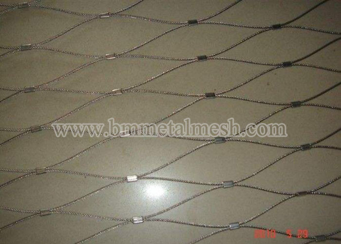 150x150 Stainless Steel Security Bag Animal Enclosure Wire Mesh SS Ferrule Rope Cable Mesh