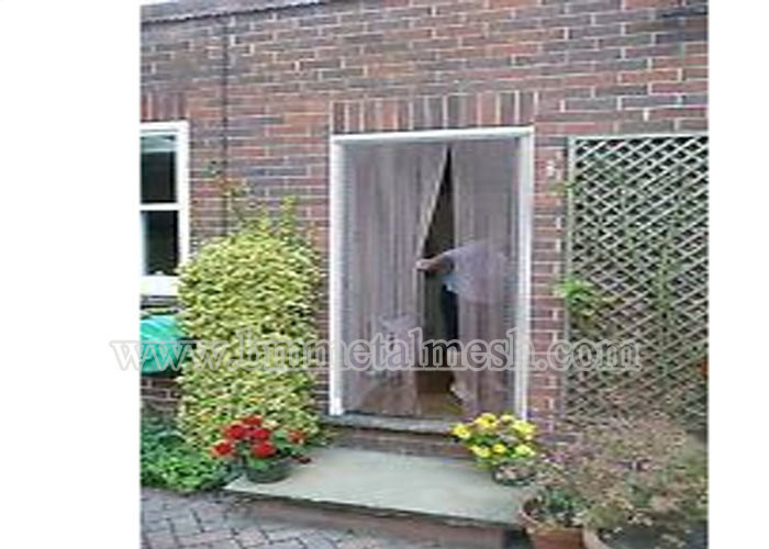 Aluminium Fly Pest Door Screen 84x35 Inch Metal Chain Curtain doorway Screen