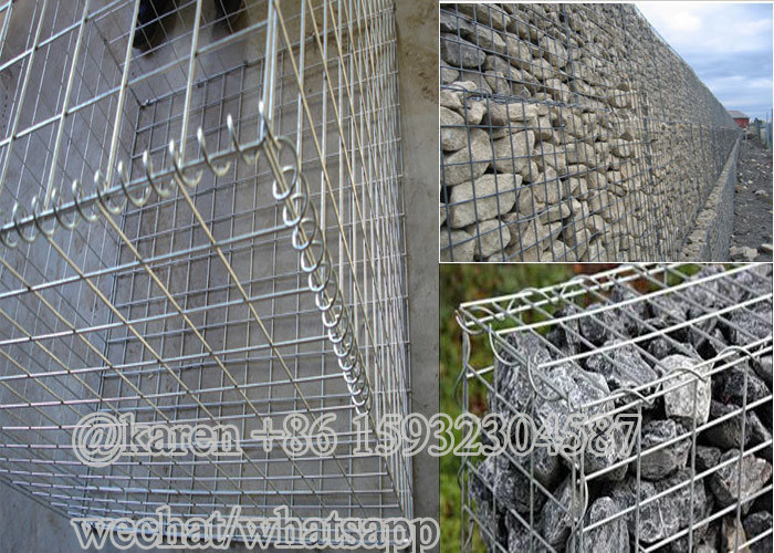 3.0mm 4.0mm Welded Gabion Boxes For Stone Cage / Welded Gabion Basket
