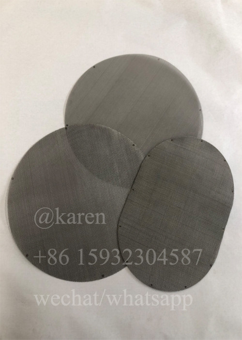 Plain Weave Dutch Weave Screens Filter Mesh Disc For Recycle Plastic Pellets Machine