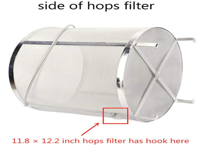 11.8×12.2 inch Wine Beer Dry Hops Filter Brewing Hopper Spider Strainer 300 Micron Mesh Barrel Brewing Grain For Hombrew