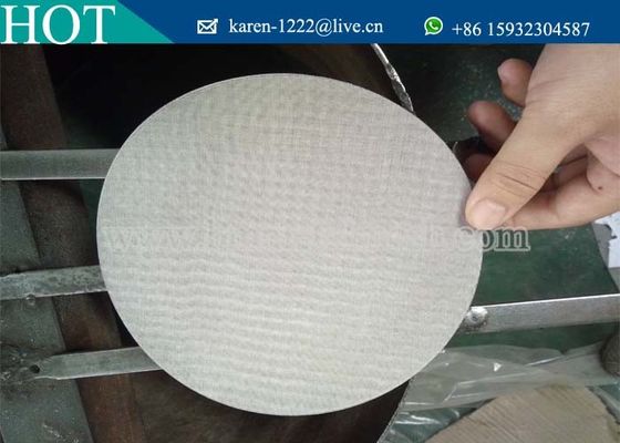 คุณภาพ Micron 50 สแตนเลส Woven Mesh Filter Pack พลาสติก Extruder Filter Screen Disc โรงงาน