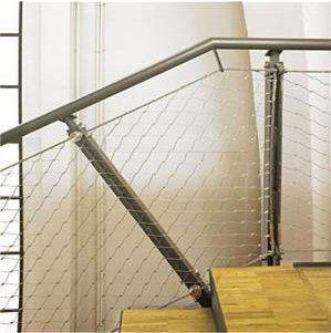 2.0Mm Stainless Steel Wire Rope Mesh Fencing For Stair Mesh Black Oxide
