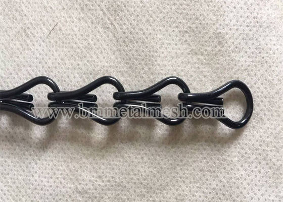 Qualité 1.6mm Chaîne double crochet en aluminium pour rideaux et moustiquaires avec anodisation dure pour la décoration Usine