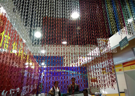Calidad Pantallas anodizadas fábrica de la cortina de la cadena de puerta de la mosca Fábrica